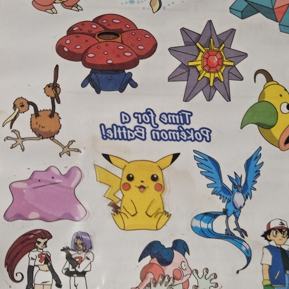Pokemon Sticker Sheet - Picture 3 of 5